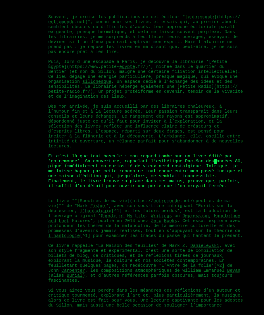 Screenshot of focuswriter