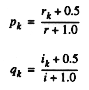 Relevance feedback equation