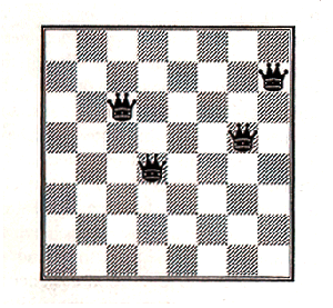 Figure 1: Board with 4 Queens